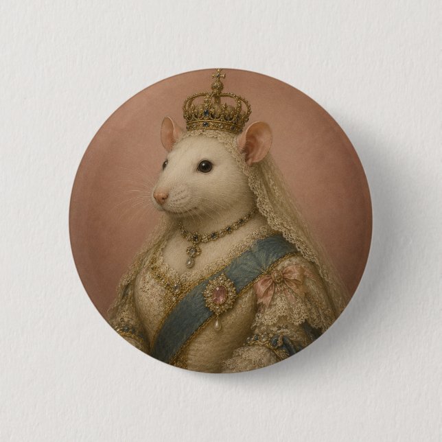 Chapa Redonda De 5 Cm Reina Mousebeth (Anverso)