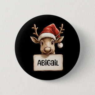 Chapa Redonda De 5 Cm Reindeer Abigail