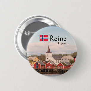 Chapa Redonda De 5 Cm Reine Lofoten Souvenir