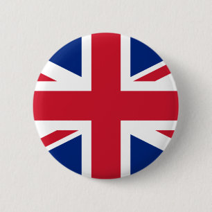Chapa Redonda De 5 Cm Reino Unido (Bandera británica) (Union Jack) (RU) 