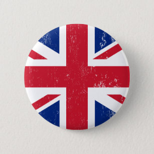 Chapa Redonda De 5 Cm Reino Unido Gran Bretaña e Inglaterra Bandera ingl