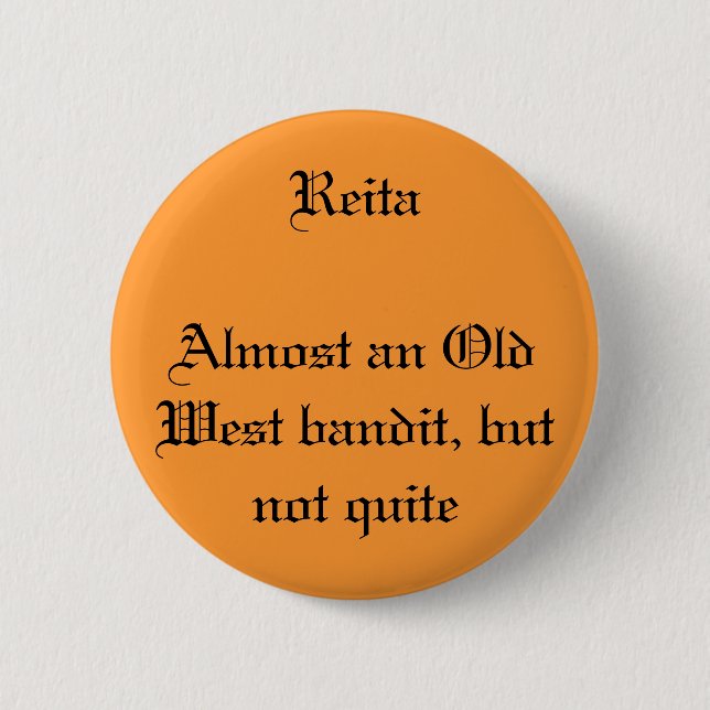 Chapa Redonda De 5 Cm Reita (Anverso)