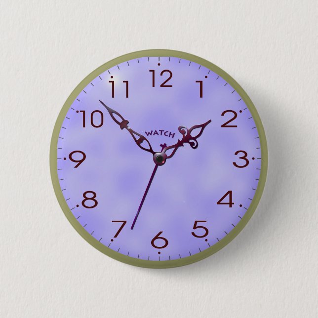 Chapa Redonda De 5 Cm reloj face_03 (Anverso)