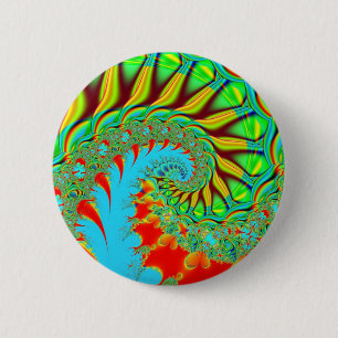 Chapa Redonda De 5 Cm Remolino del teñido anudado