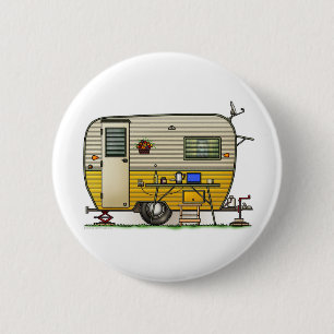 Chapa Redonda De 5 Cm Remolque de campista de la hawaiana