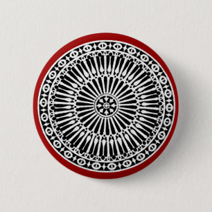 Chapa Redonda De 5 Cm RENAISSANCE Decoración arquitectónica en blanco ne