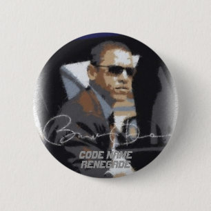 Chapa Redonda De 5 Cm Renegado del nombre de código de Obama