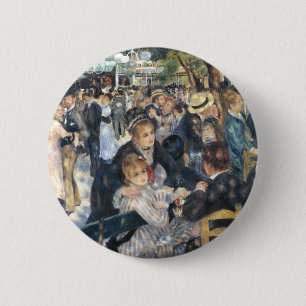 Chapa Redonda De 5 Cm Renoir Moulin Dance Galette Fiesta