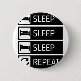 Chapa Redonda De 5 Cm Repetición del sueño del sueño del sueño