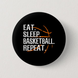 Chapa Redonda De 5 Cm Repetir el sueño del baloncesto - Regalo para balo