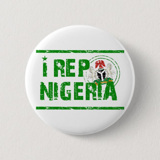 Chapa Redonda De 5 Cm Repito Nigeria (Anverso)