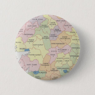 Chapa Redonda De 5 Cm Representación parlamentaria el   Irlanda