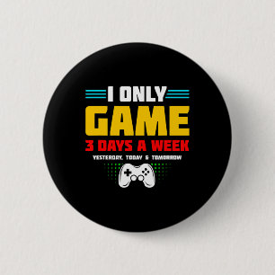 Chapa Redonda De 5 Cm Reproductor de videojuegos - Video Gamer - Meme de