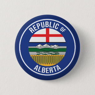 Chapa Redonda De 5 Cm República de Alberta WEXIT