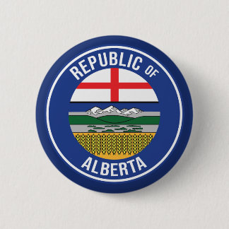 Chapa Redonda De 5 Cm República de Alberta WEXIT