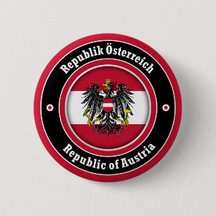 Chapa Redonda De 5 Cm República de Austria
