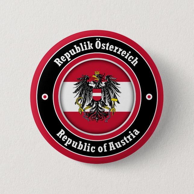 Chapa Redonda De 5 Cm República de Austria (Anverso)