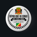 Chapa Redonda De 5 Cm República de Congo<br><div class="desc">República de Congo</div>