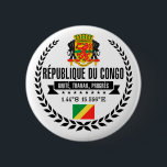 Chapa Redonda De 5 Cm República de Congo<br><div class="desc">República de Congo</div>