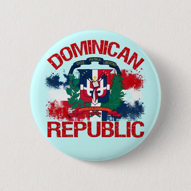 Chapa Redonda De 5 Cm República de Domonican (Anverso)