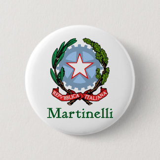 Chapa Redonda De 5 Cm República de Martinelli de Italia