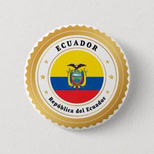Chapa Redonda De 5 Cm República del Ecuador