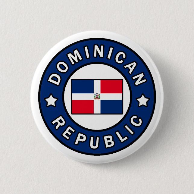 Chapa Redonda De 5 Cm República Dominicana (Anverso)
