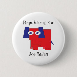 Chapa Redonda De 5 Cm Republicano para Joe Biden