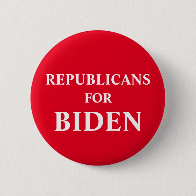Chapa Redonda De 5 Cm Republicanos Para Biden (Anverso)