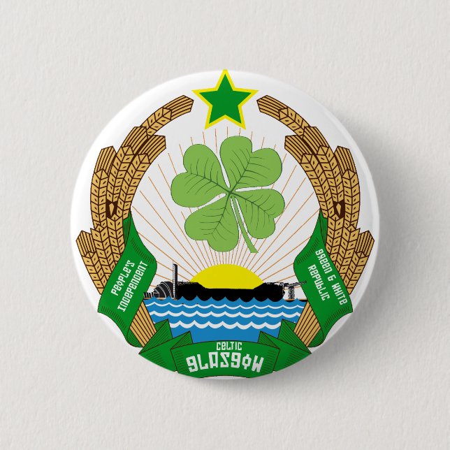 Chapa Redonda De 5 Cm Republik del Celtic Glasgow (Anverso)