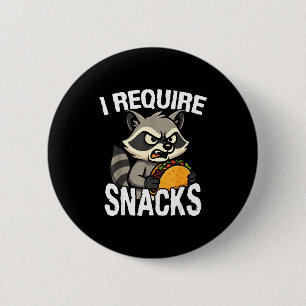 Chapa Redonda De 5 Cm Requerir snacks meme de animal lindo camiseta dive