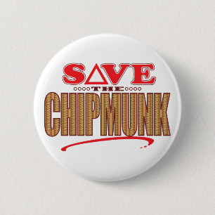 Chapa Redonda De 5 Cm Reserva del Chipmunk