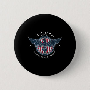 Chapa Redonda De 5 Cm Reserva estratégica de criptografía de Trump Crypt