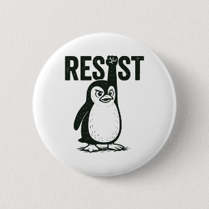 Chapa Redonda De 5 Cm Resist Penguin