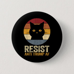Chapa Redonda De 5 Cm Resista al retro Tee contra Trump Por gracioso ant