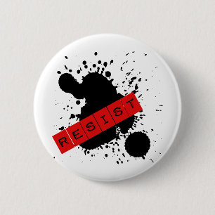Chapa Redonda De 5 Cm RESISTA el diseño rebelde
