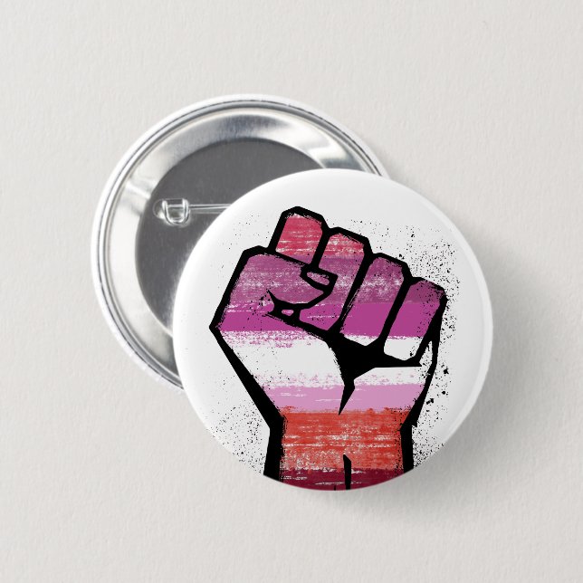 Chapa Redonda De 5 Cm Resistencia Lesbiana (Anverso y reverso)