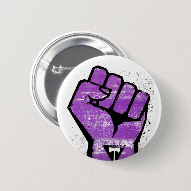 Chapa Redonda De 5 Cm Resistencia Lesbiana (Anverso y reverso)