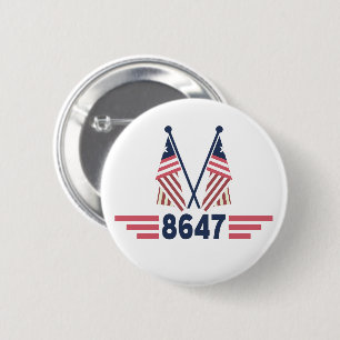 Chapa Redonda De 5 Cm Resistencia Política Anti Trump 8647 Protesta