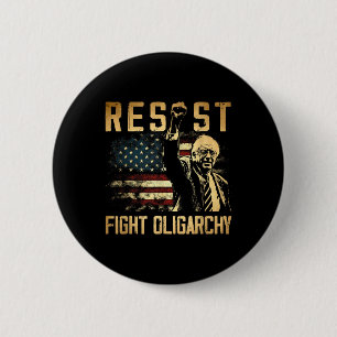 Chapa Redonda De 5 Cm Resistir a Bernie Sanders para luchar contra la ol