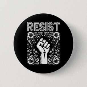 Chapa Redonda De 5 Cm Resistir a los activistas de protesta contra Trump