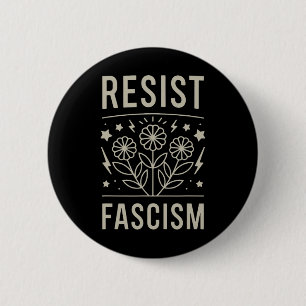 Chapa Redonda De 5 Cm Resistir al Fascismo Protesta Trump Anti Trump _1