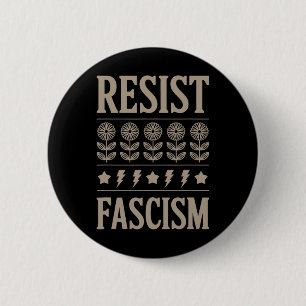 Chapa Redonda De 5 Cm Resistir al Fascismo Protesta Trump Anti Trump 10
