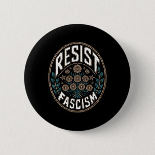 Chapa Redonda De 5 Cm Resistir al Fascismo Protesta Trump Anti Trump _3