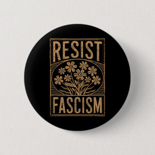 Chapa Redonda De 5 Cm Resistir al Fascismo Protesta Trump Anti Trump 3 