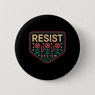 Chapa Redonda De 5 Cm Resistir al Fascismo Protesta Trump Anti Trump 9 