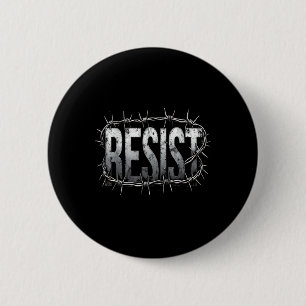 Chapa Redonda De 5 Cm Resistir la protesta política _4