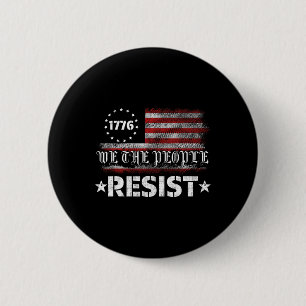 Chapa Redonda De 5 Cm Resistir Trump Protesta Anti Política Nosotros La