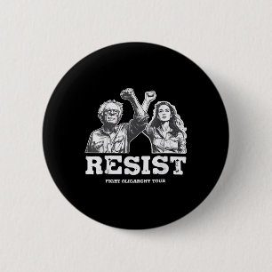 Chapa Redonda De 5 Cm Resistirse a Bernie Sanders Libertad Servicio Naci