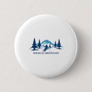 Chapa Redonda De 5 Cm Resort de esquí Wildcat Mountain New Hampshire Esq